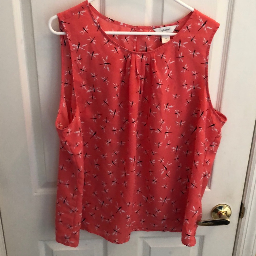 CJ Banks Sleeveless Blouse Sz 2X